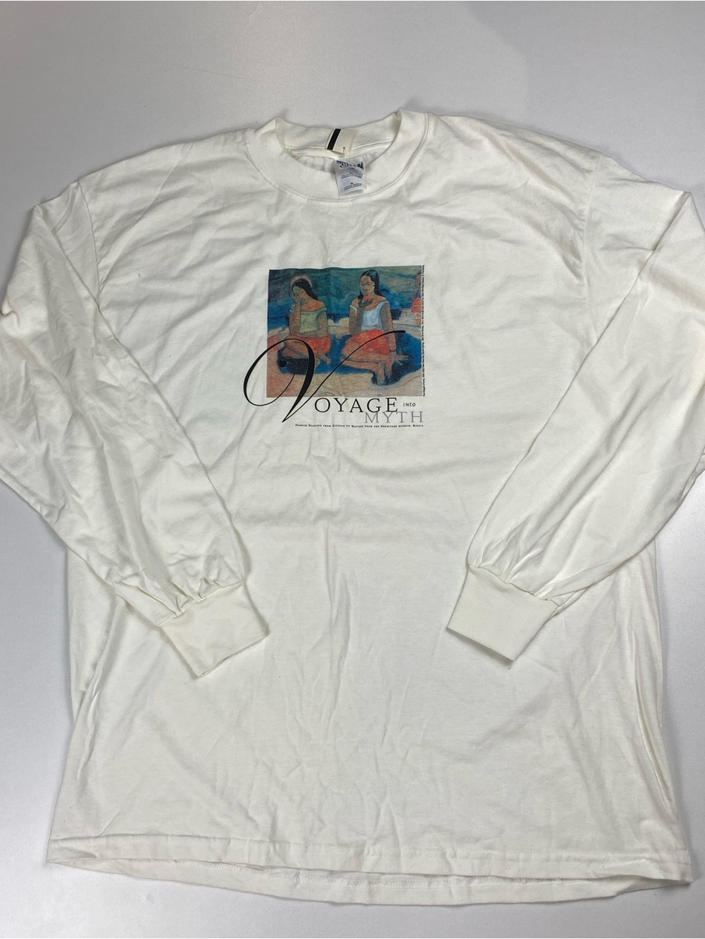 Vintage AGO Art Gallery of Ontario Paul Gaugin Painting Art Longsleeve tee - XL